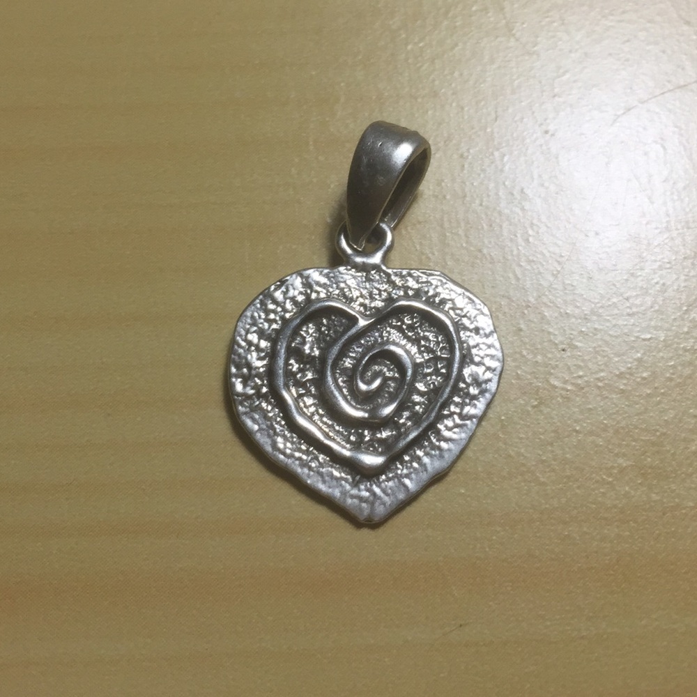 Vintage 925 Silver Heart Pendant