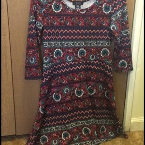 Patterned mini dress