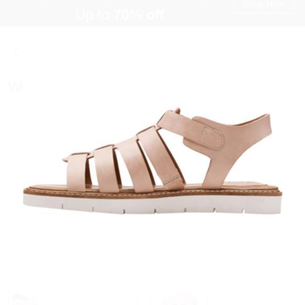 🆕Women's Clarks Lydie Kona Nude Leather - Picture 2 of 5