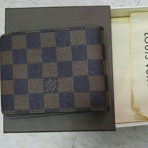 Louis vuitton wallet damier brown
