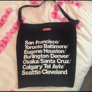 American Apparel Cities Print Oversized Tote