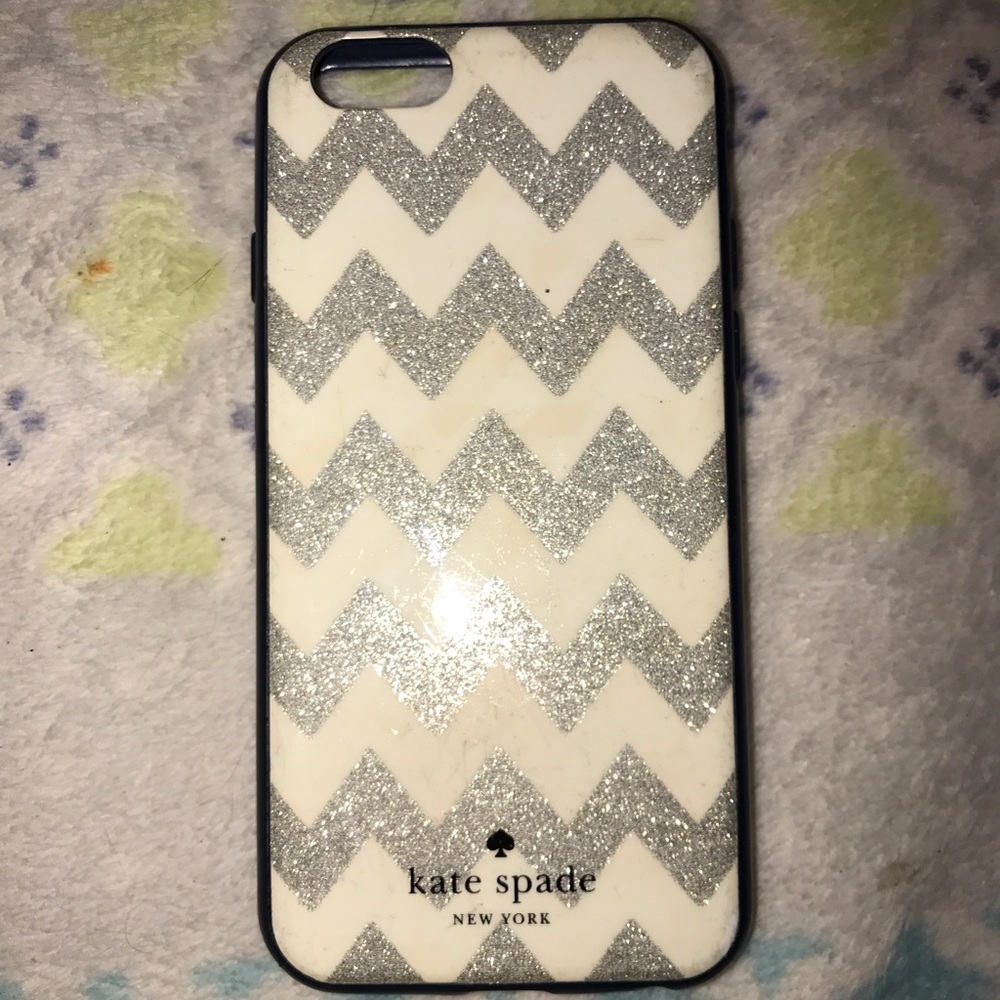 Blue and white chevron IPhone 6 or 6s Kate spade
