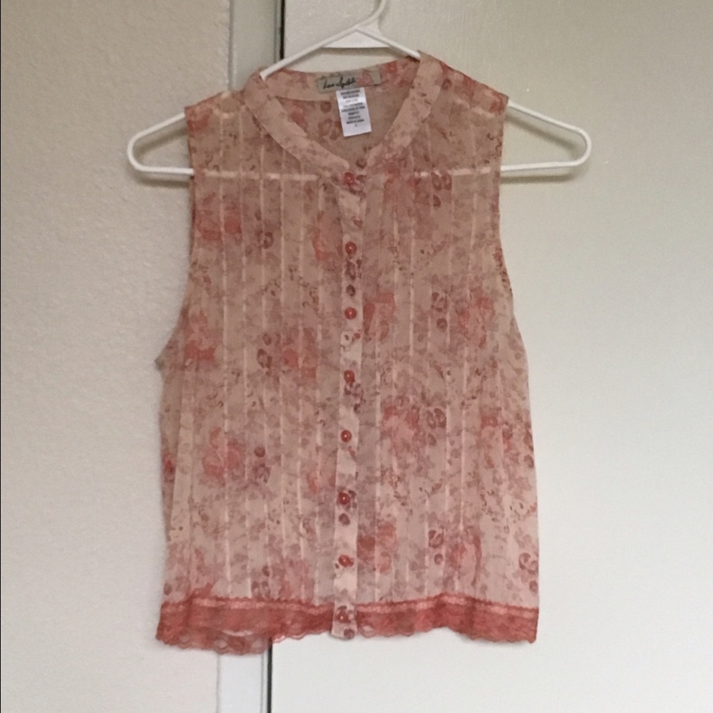 Love & Friends see-through lace top