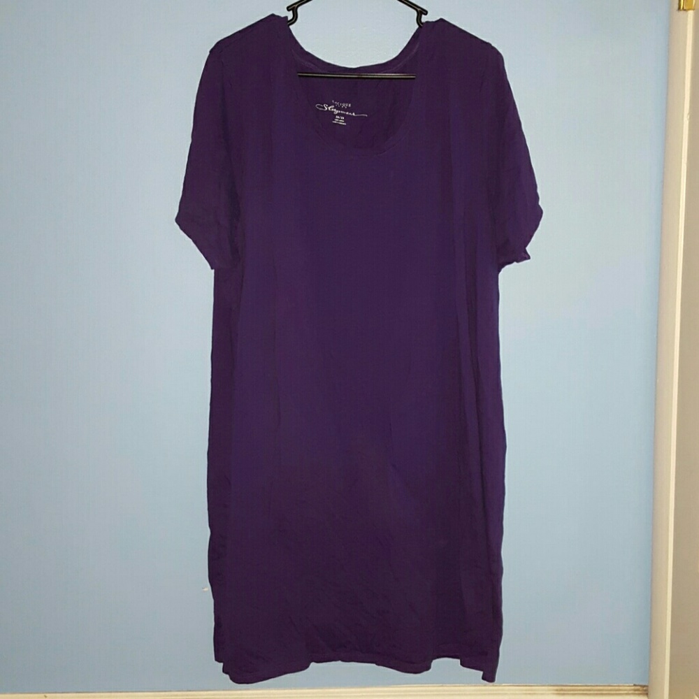 Purple sleep shirt