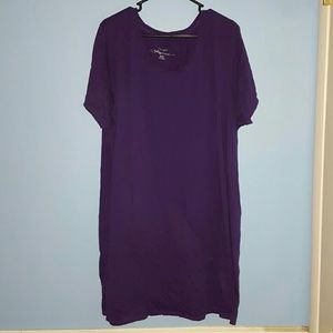 Purple sleep shirt