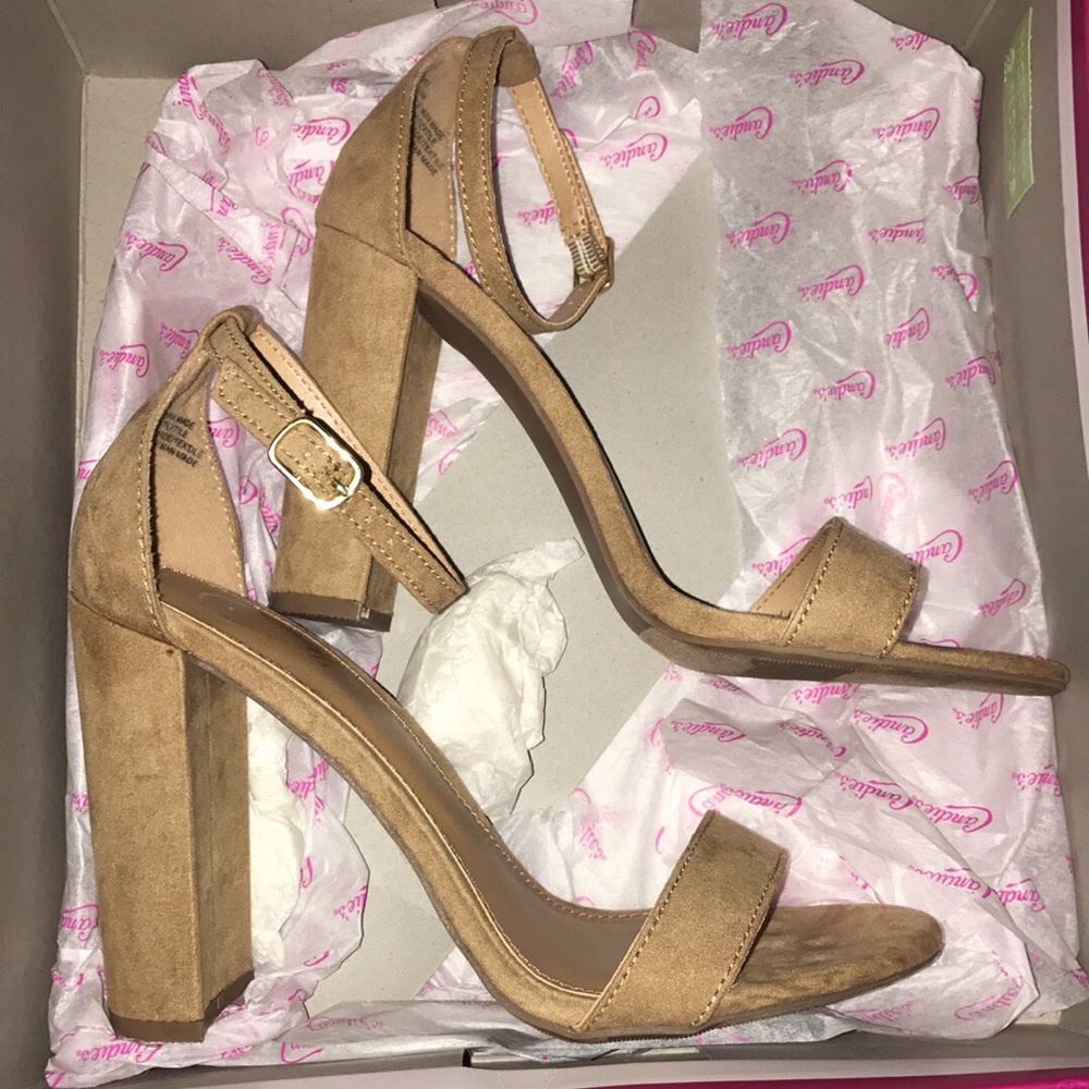 Nude Block Heels- SZ 8 Worn Once