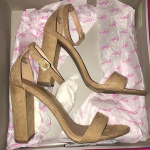 Nude Block Heels- SZ 8 Worn Once