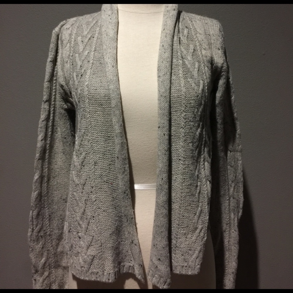 Gray cardigan