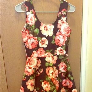 Little black floral dress