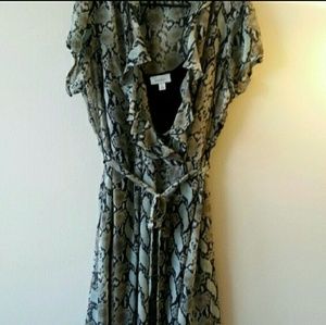 Green and black dress; never worn