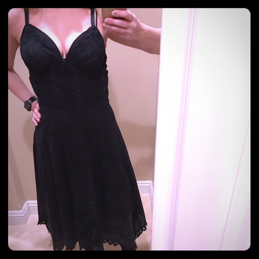 Betsey Johnson Anthropologie Scalloped Lace dress