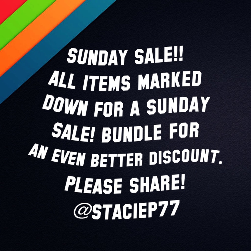 SUNDAY SALE!! All items marked down!