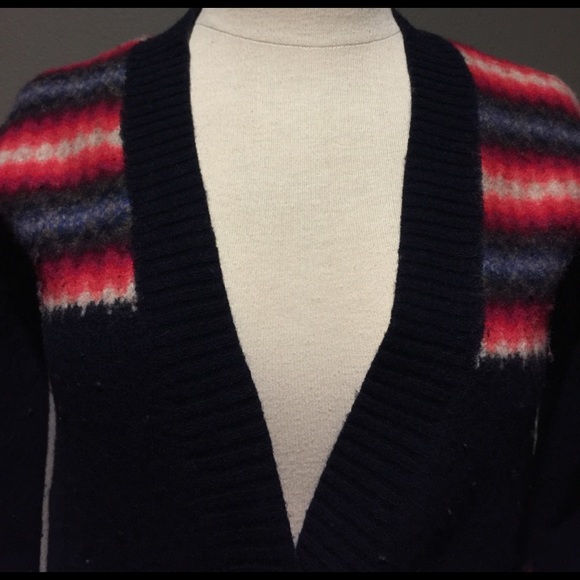 Navy blue button up cardigan - Picture 2 of 3