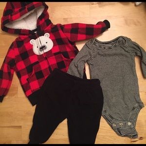 Fleece Hoodie/Pant 3 piece Set