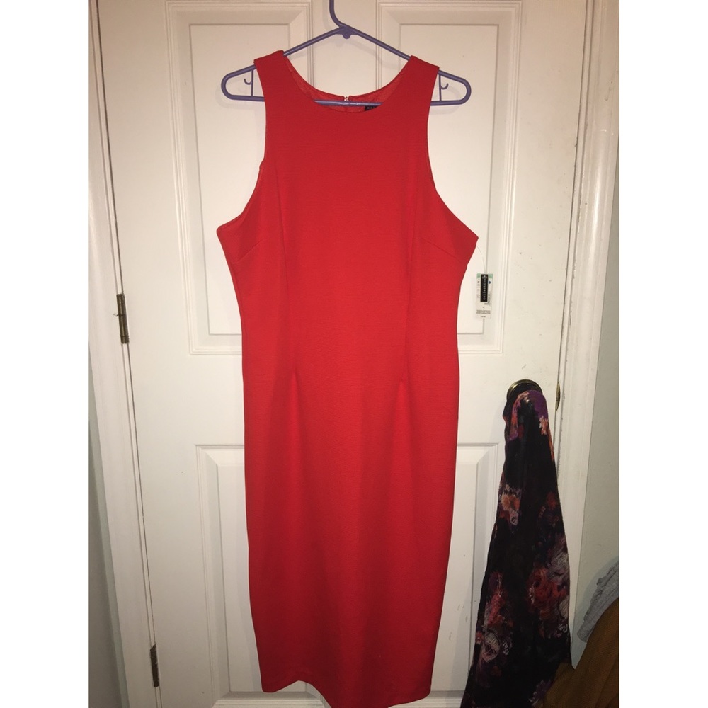 Brand new Red pencil Midi dress