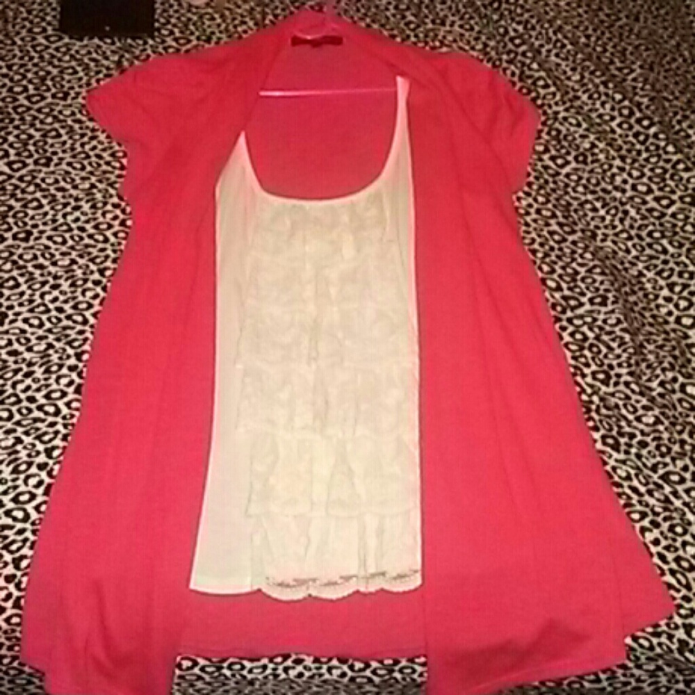 2 in 1 short sleeve blouse