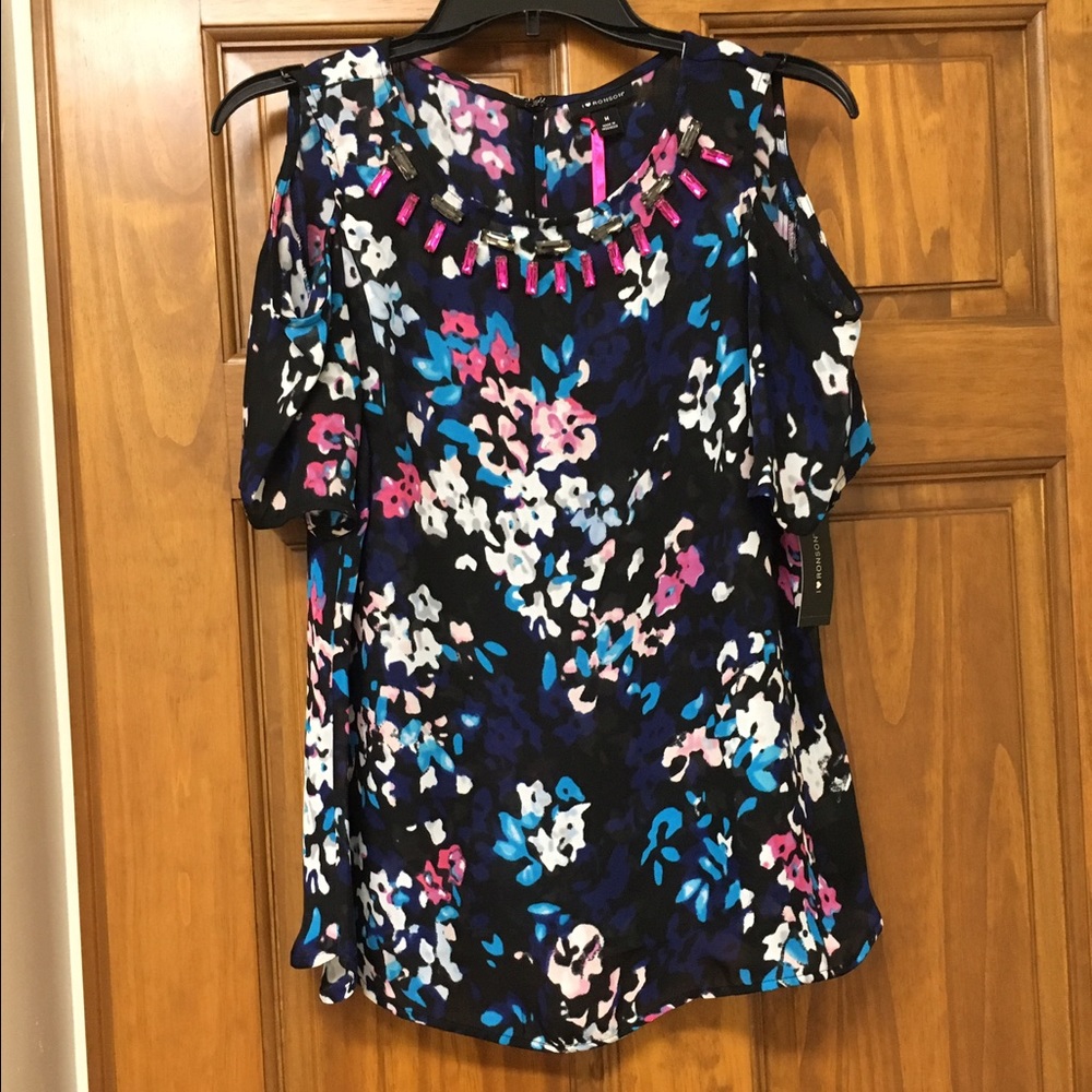 NWT Rhinestone Top by I ❤ Ronson
