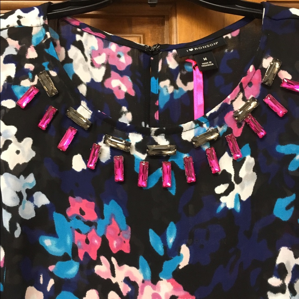 NWT Rhinestone Top by I ❤ Ronson - Picture 3 of 6