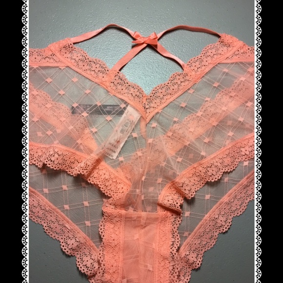 ❤Victoria's Secret Patterned Mesh Cheeky Panty❤ - Picture 5 of 6