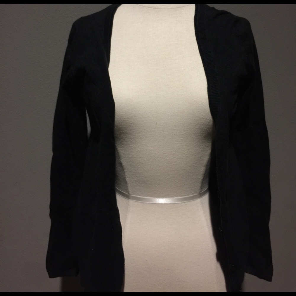 Black cardigan