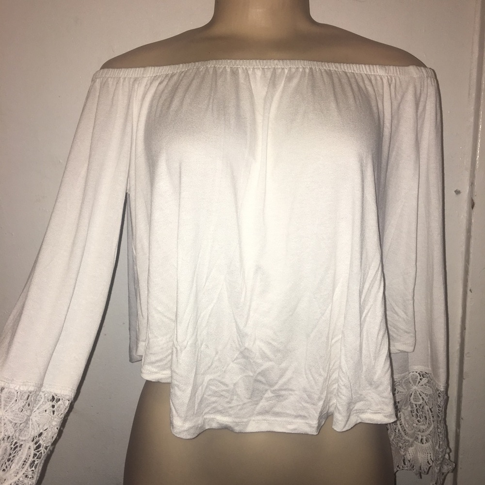 White Off The Shoulder Top