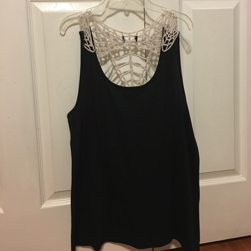 Hot Topic spiderweb tank top. Size L or XL.
