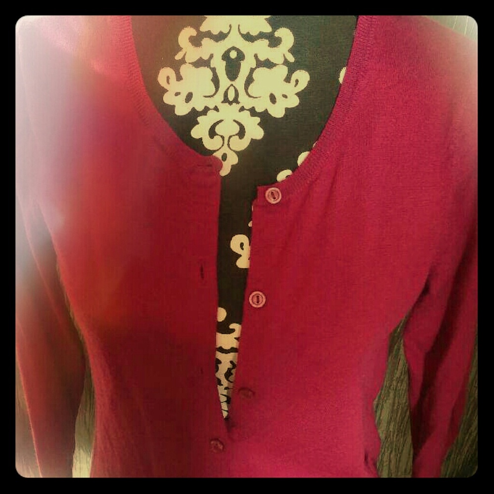 Merino Cashmere cardigan xl petite 3/4 sleeve