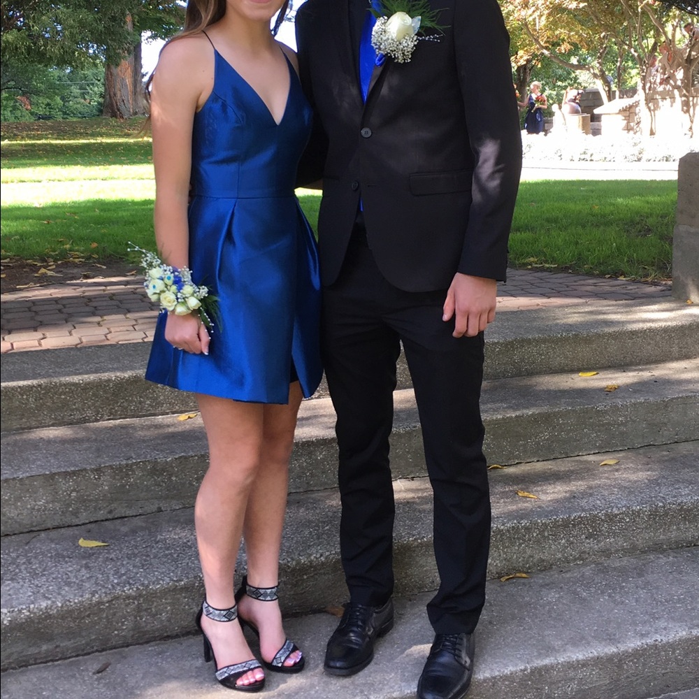 Topshop crinkle satin prom dress