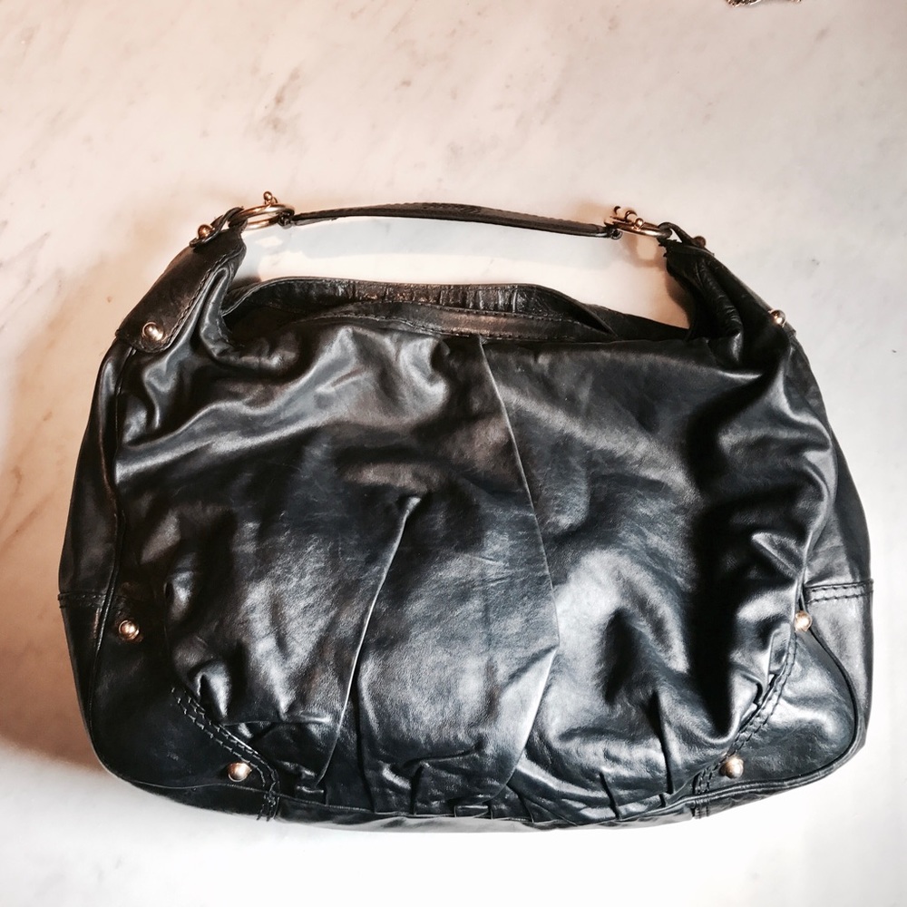 Gucci Hobo Black Lamb Leather Bag Vintage - Picture 3 of 8