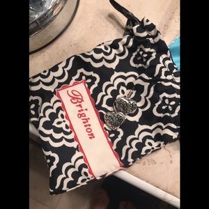 Brighton silver heart earrings