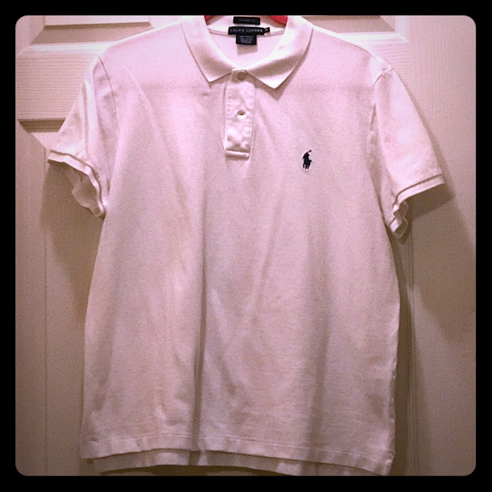 White Polo- Royal blue Pony