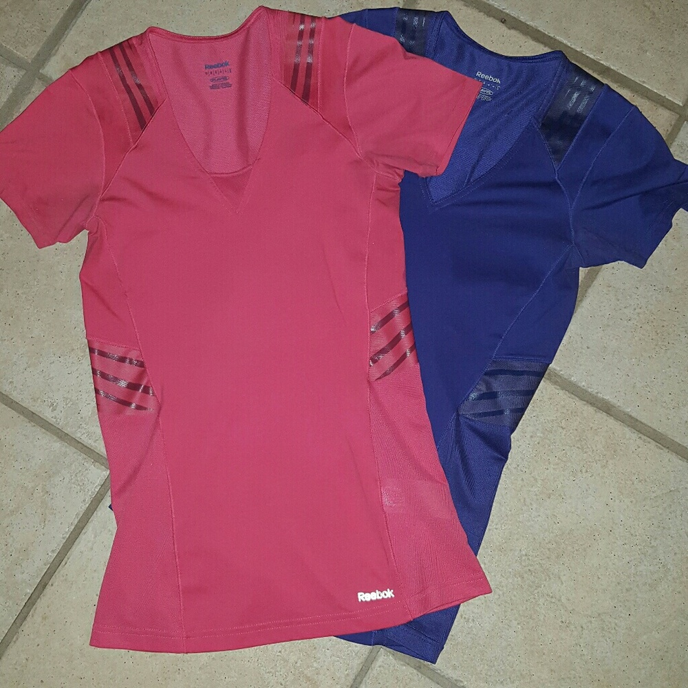 SOLD:  2 Reebok Easy Tone workout Tops- Medium