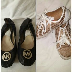 Black Michel Kors Ballet Flats size 8