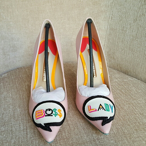 NIB Sophia Webster Pink Patent Boss Lady Pumps - Picture 4 of 5