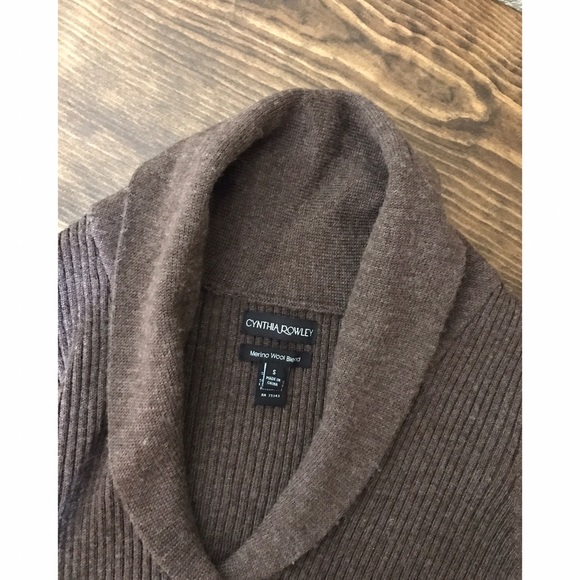 Cynthia Rowley Brown Merino Wool Sweater - Picture 4 of 4