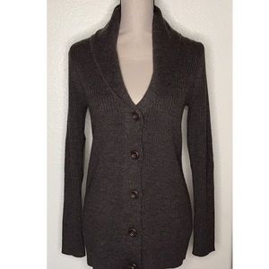 Cynthia Rowley Brown Merino Wool Sweater