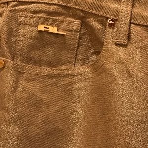Metallic Gold Ralph Lauren jeans