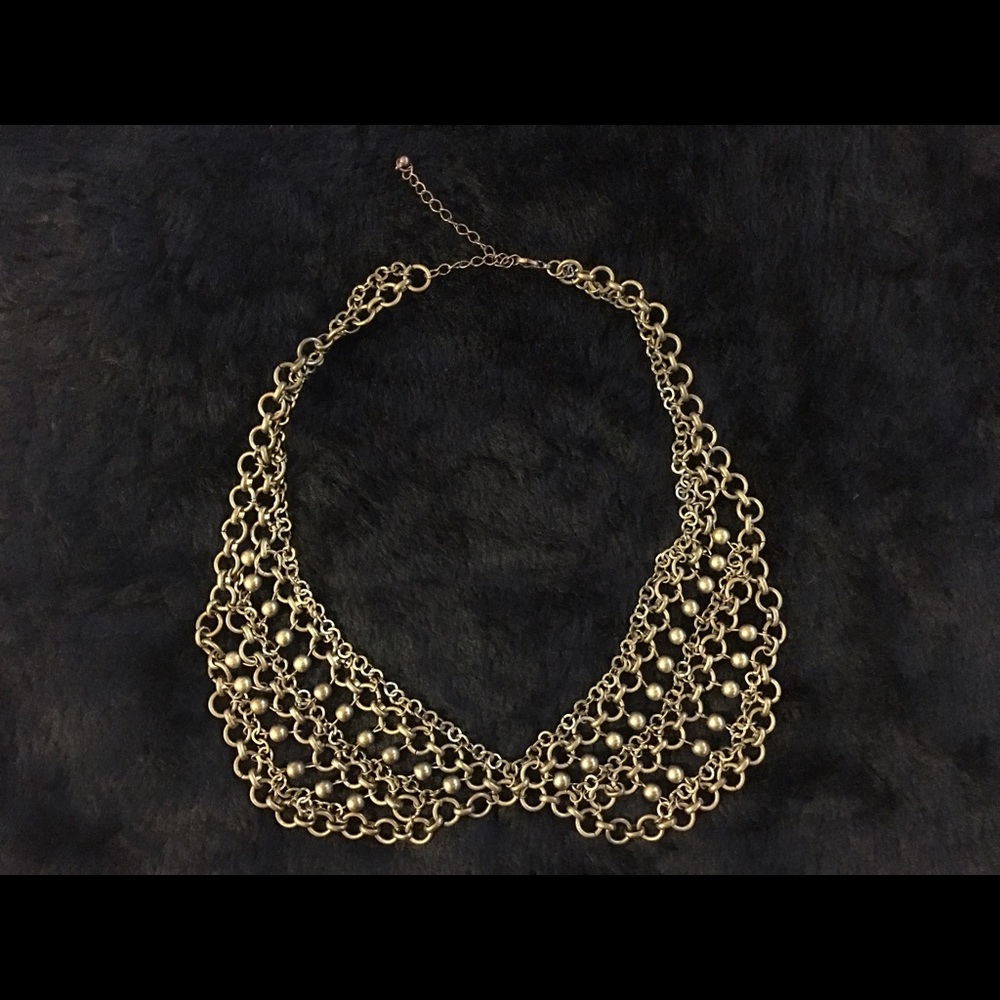 Chain Peter Pan collar necklace