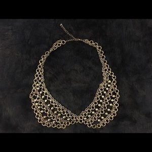 Chain Peter Pan collar necklace