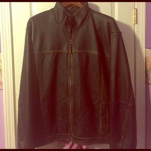 Tommy Bahama xxl men's leather jacket