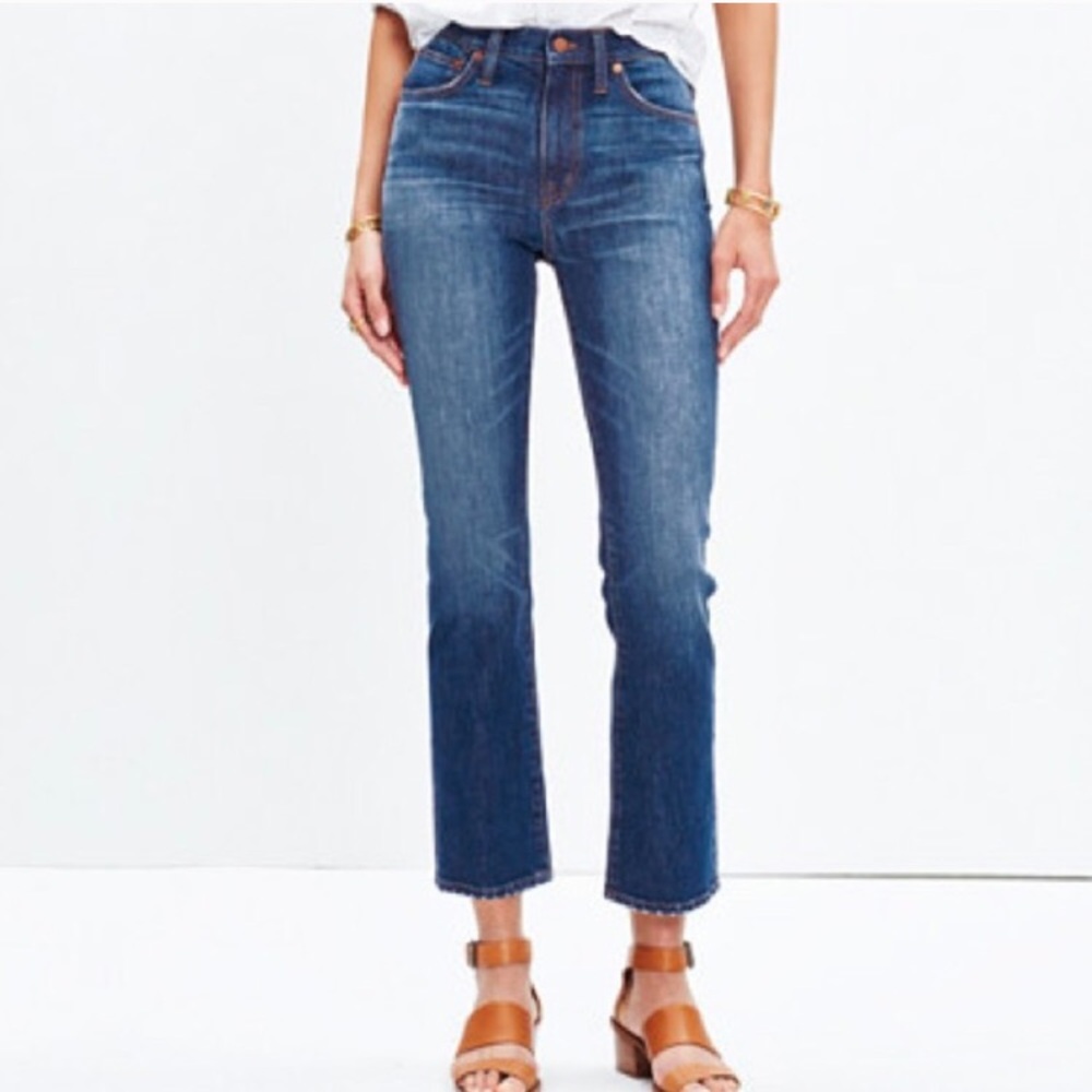 Madewell high rise cropped jeans