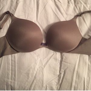 relisting of grey plunge bra