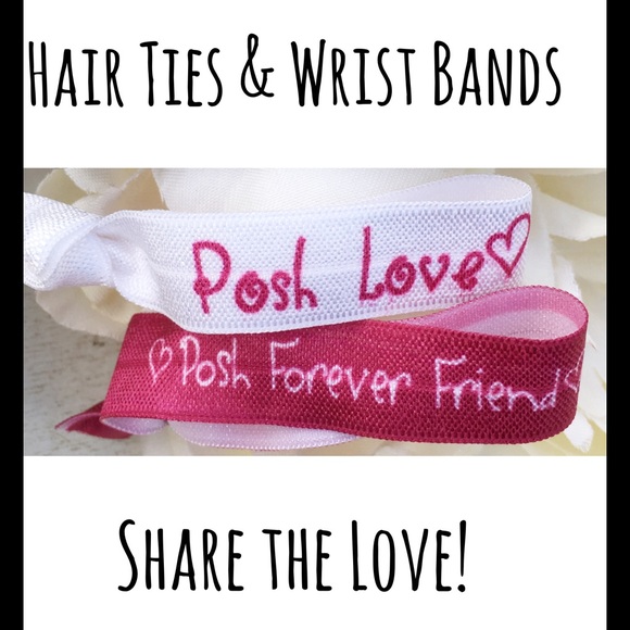 POSHMARK CUSTOM HAIR TIES,WRIST BANDS! PFF&POSH❤️️ - Picture 3 of 4