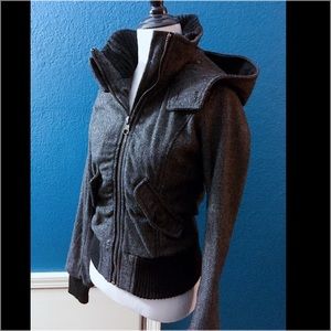 Herringbone bomber jacket