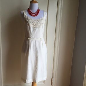 Off White BR Dress with Embroidered Front