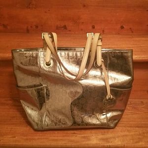 Michael Kors Metallic Zipper Bag