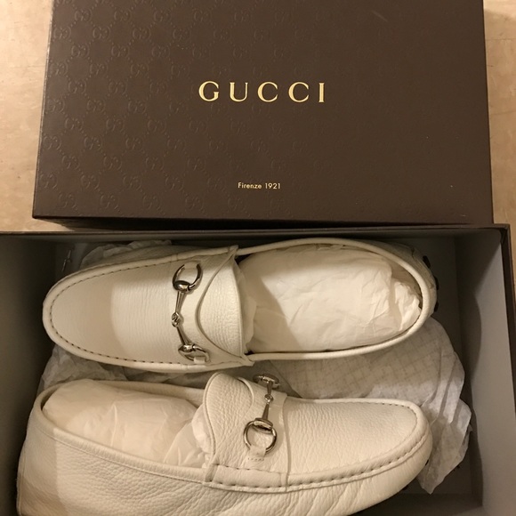 white leather horsebit with rubber sole main image 6