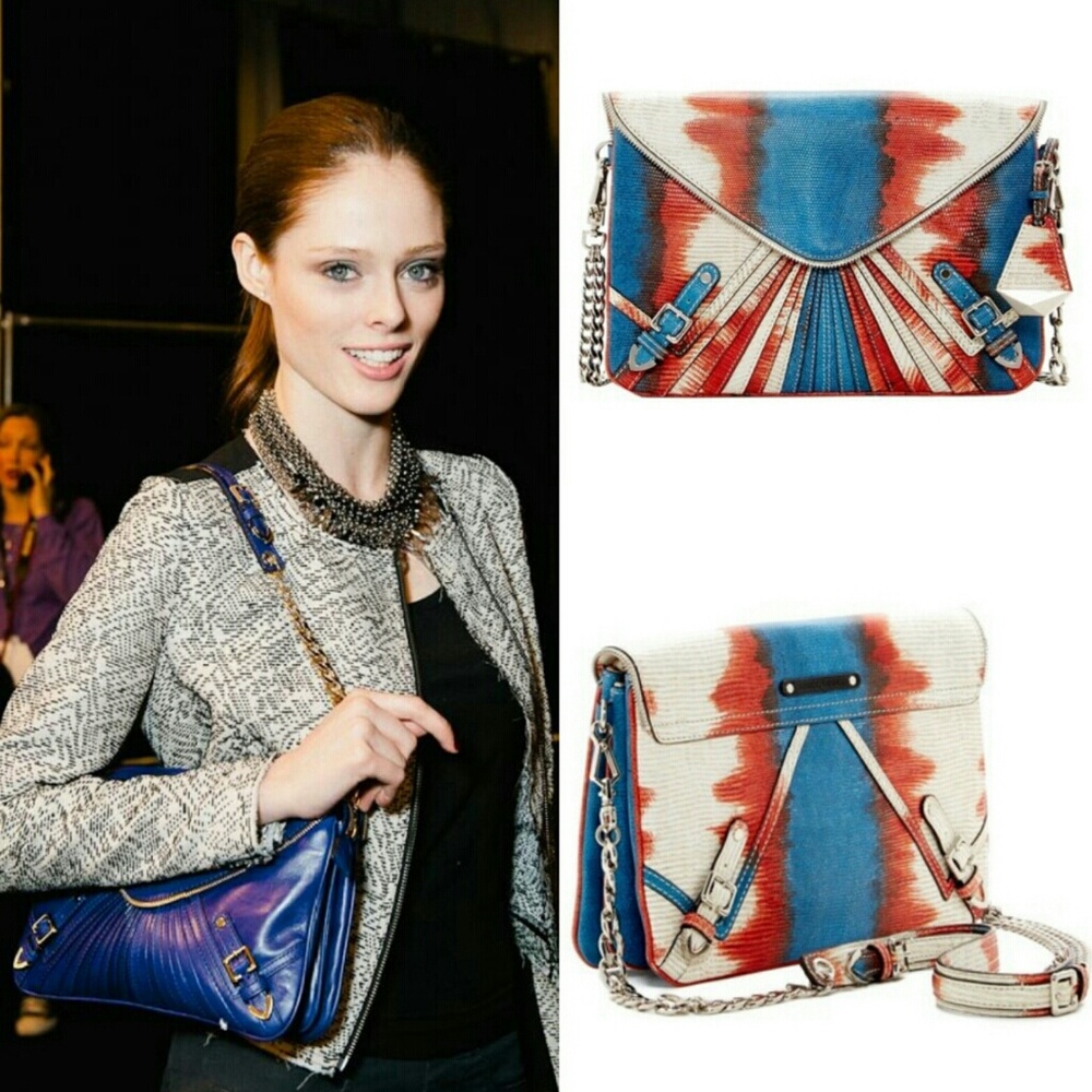 SALE Rebecca Minkoff Maria Lizard Handbag & Clutch