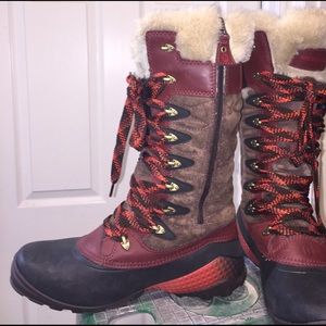 Merrell tall snow boots.