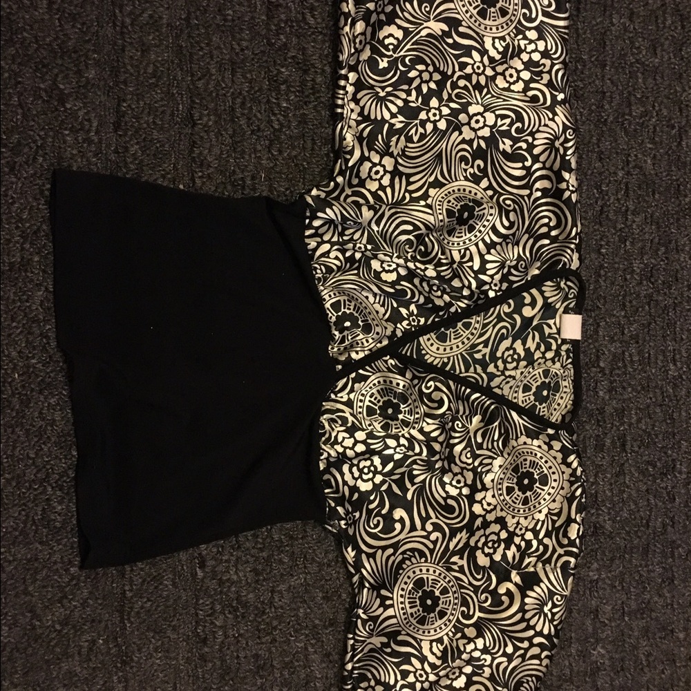 Black and gold kimono blouse